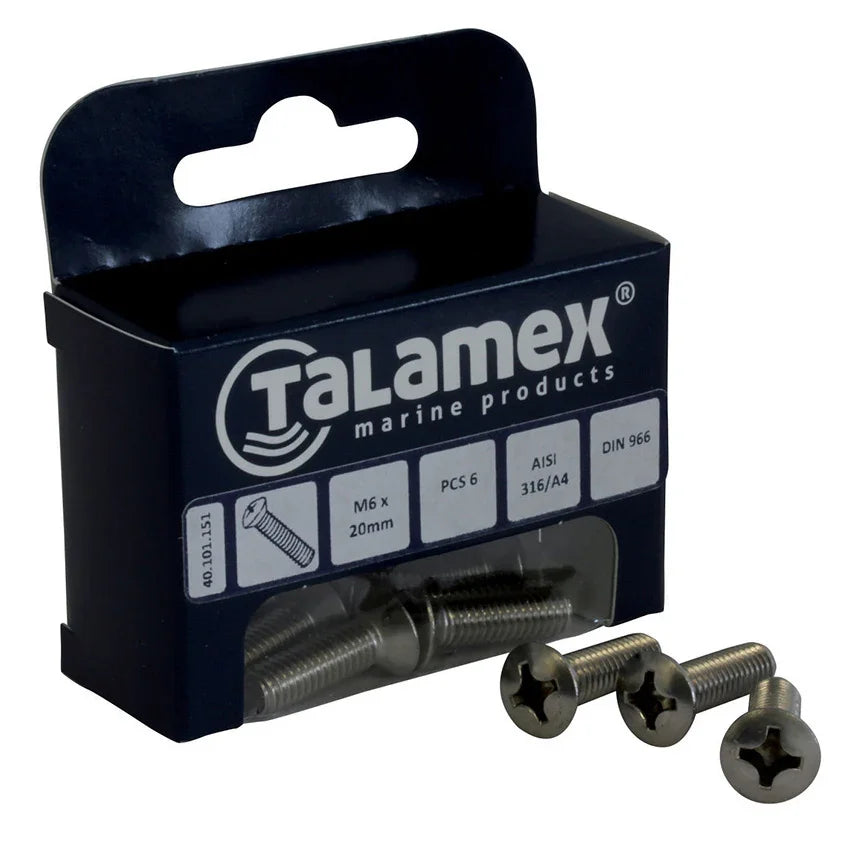 Talamex Raised Raised Raised Head Screw M5 × 40, Phillips | 4Boats
