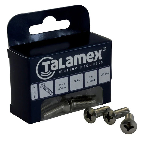 Talamex Raised Raised Raised Head Screw M5 × 40, Phillips | 4Boats