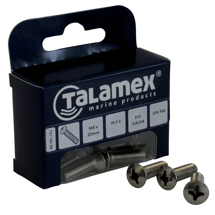 Talamex Raised Raised Raised M8 × 50 Screw, Phillips Head | 4Boats