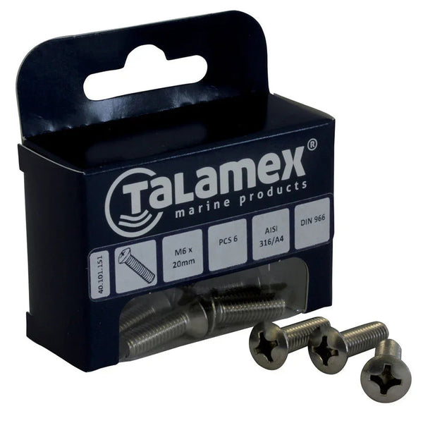 Talamex Raised Raised Raised M8 × 50 Screw, Phillips Head | 4Boats