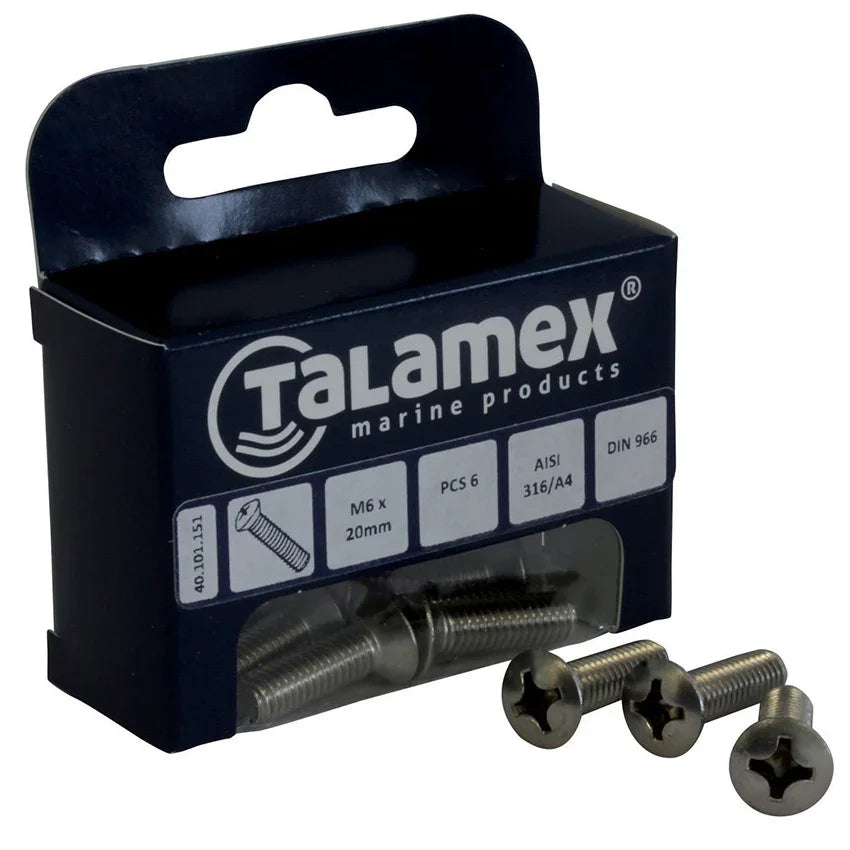 Talamex Raised Raised Raised M8 × 70 Raised Head Screw, Phill | 4Boats