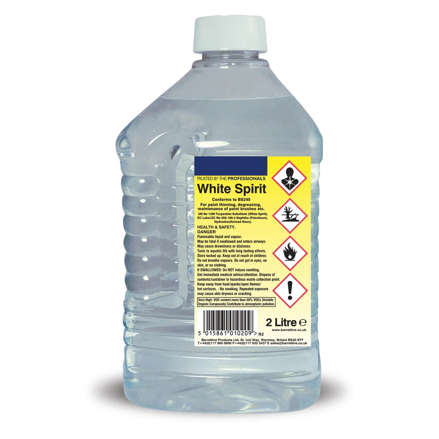 White Spirit by Barrus 2 Litre Paint Thinner & Degreaser | 4Boats