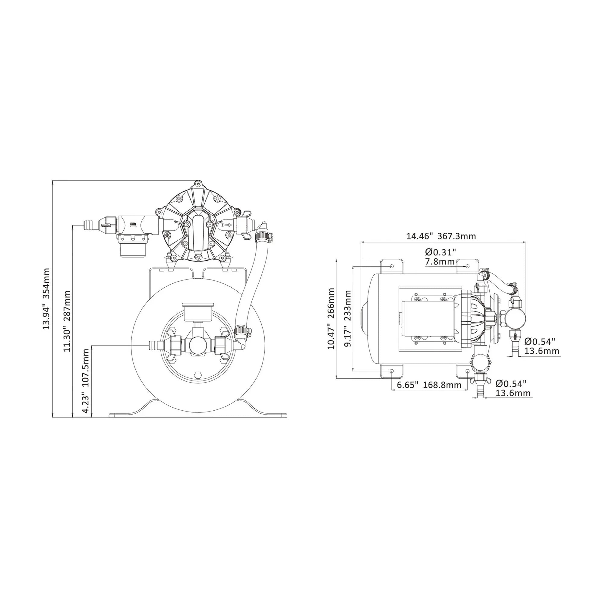 Seaflo  Luxury Pump Accumulator 8 L 12V Pressure | 4Boats