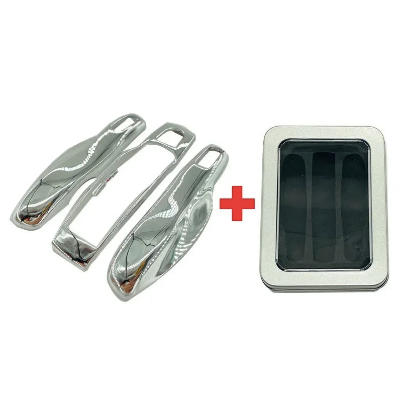 3Pcs Car Smart Remote Key Case Fob Cover Shell for Porsche Panamera Spyder Carrera Macan Boxster Cayman Cayenne 911 970 981 991