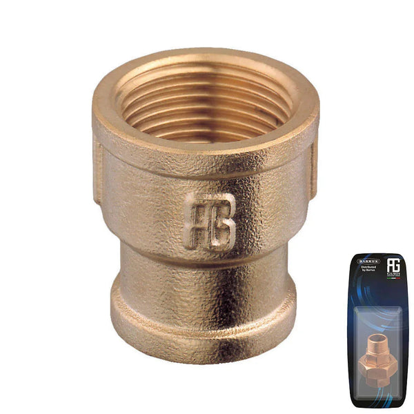 Guidi Brass Reducing Socket F-F 1 in 1/4 x 1 in - Retail Pack