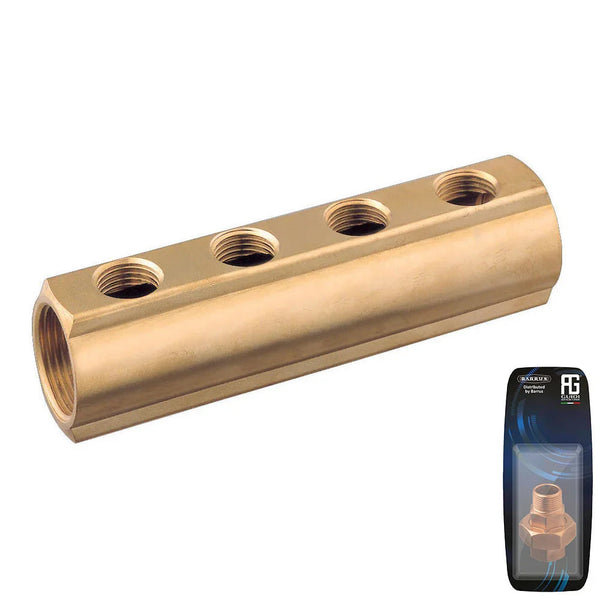 Guidi Brass Manifold F 1 in x 1/2 in 3 Ways