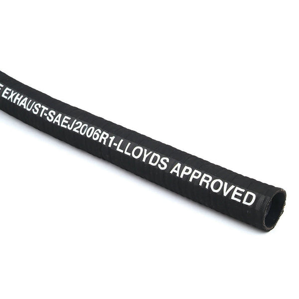 Exhaust Hose - Lloyds Approved - Black - 51 mm