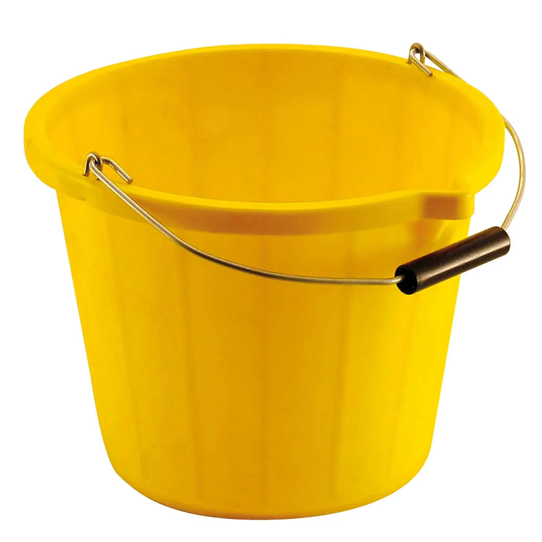 11.4 L Yellow Builders Bucket with Pourer (3 gal) | 4Boats