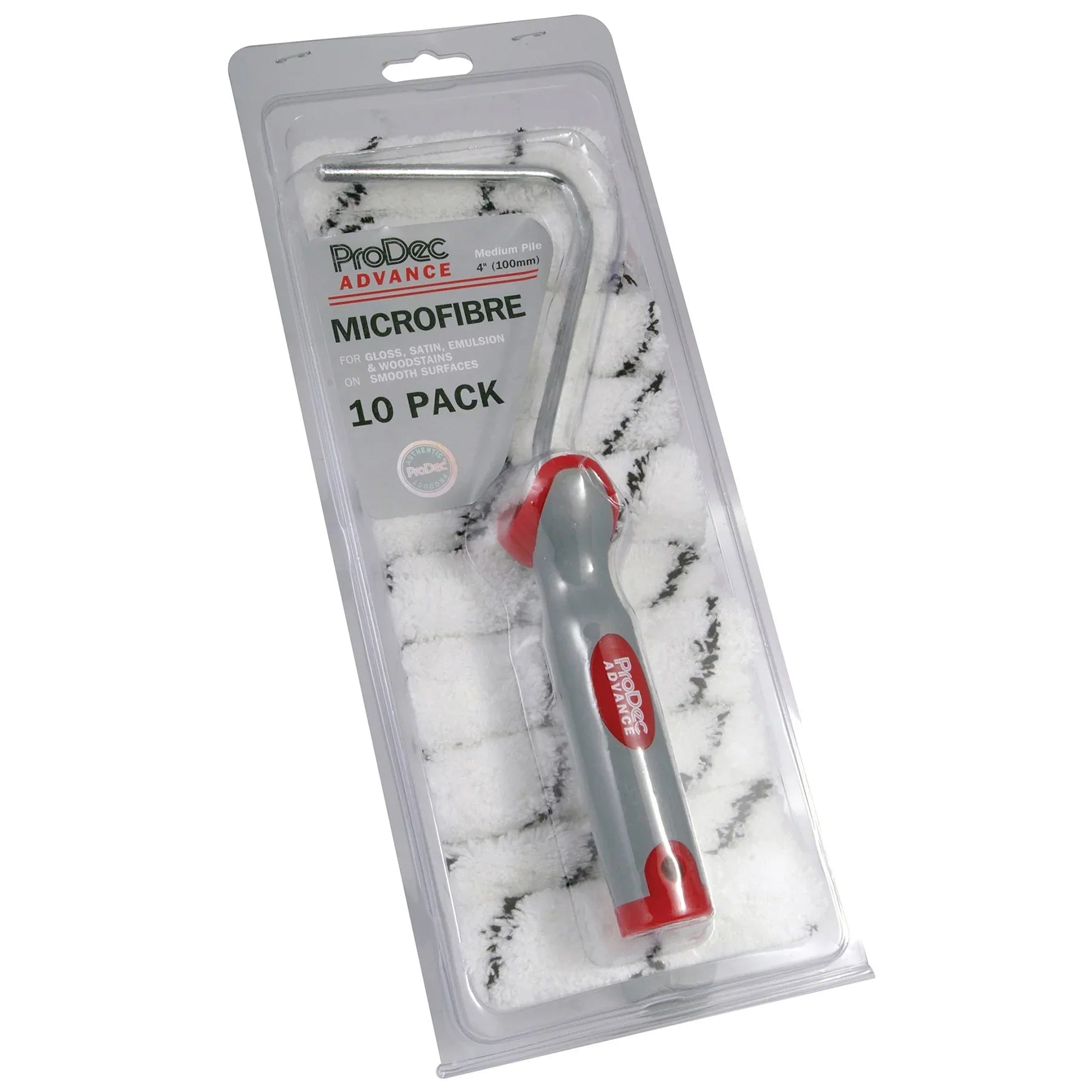 10-Pack 100 mm (4 in) Medium-Pile Microfibre Pads & Frame | 4Boats