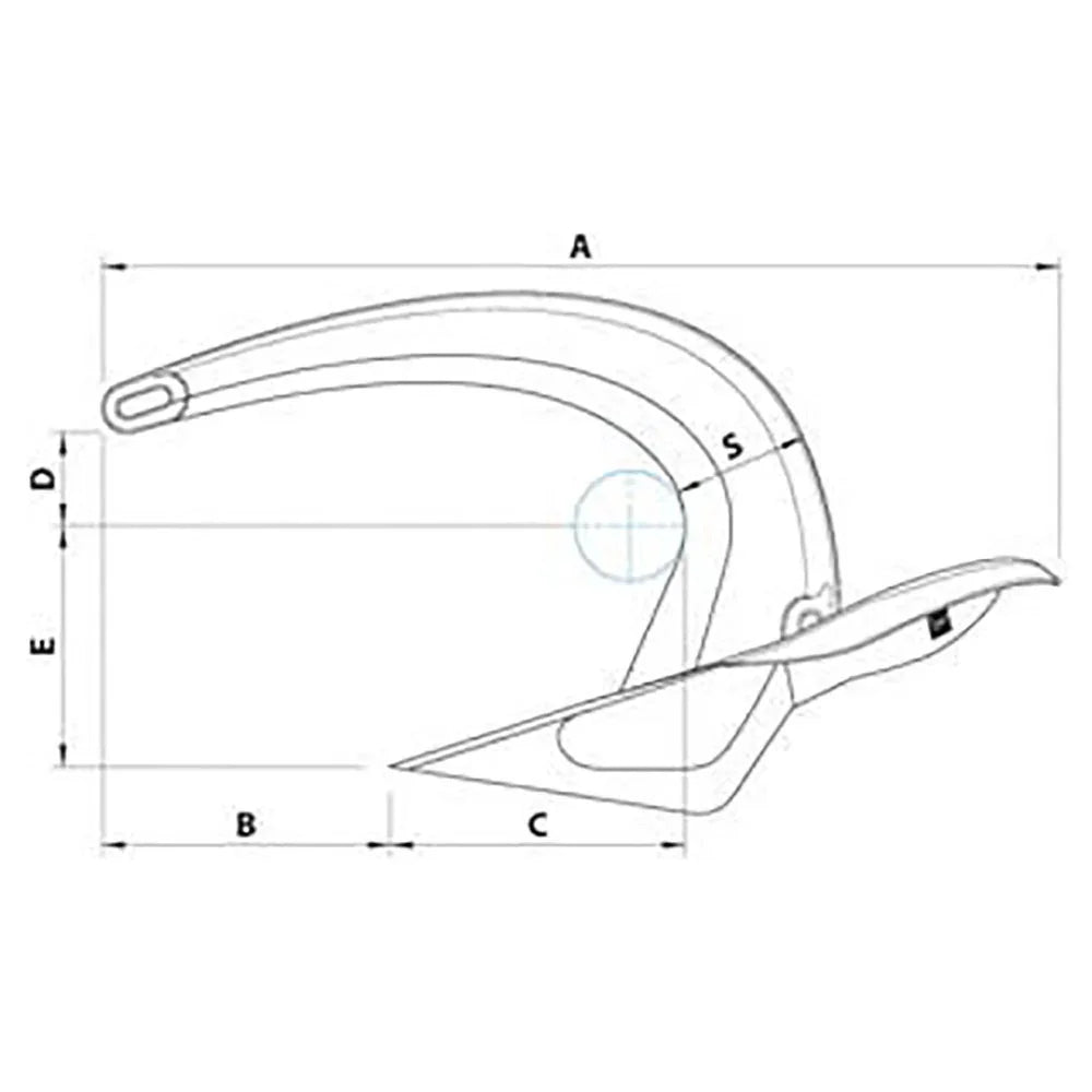 Vulcan Galvanised Galvanised Galvanised Anchor 6 kg | Galvani | 4Boats