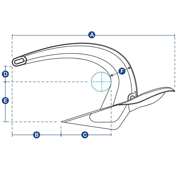 Vulcan Galvanised Galvanised Galvanised Anchor 12 kg | Powerb | 4Boats