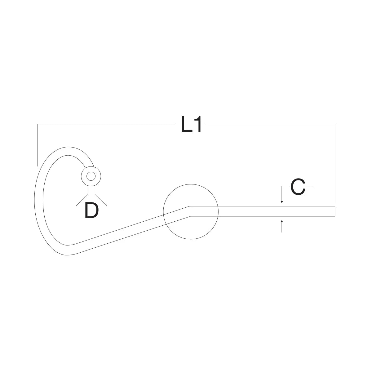 Talamex Sliphook Sliphook Sliphook For 6 mm | AISI 316 stainl | 4Boats