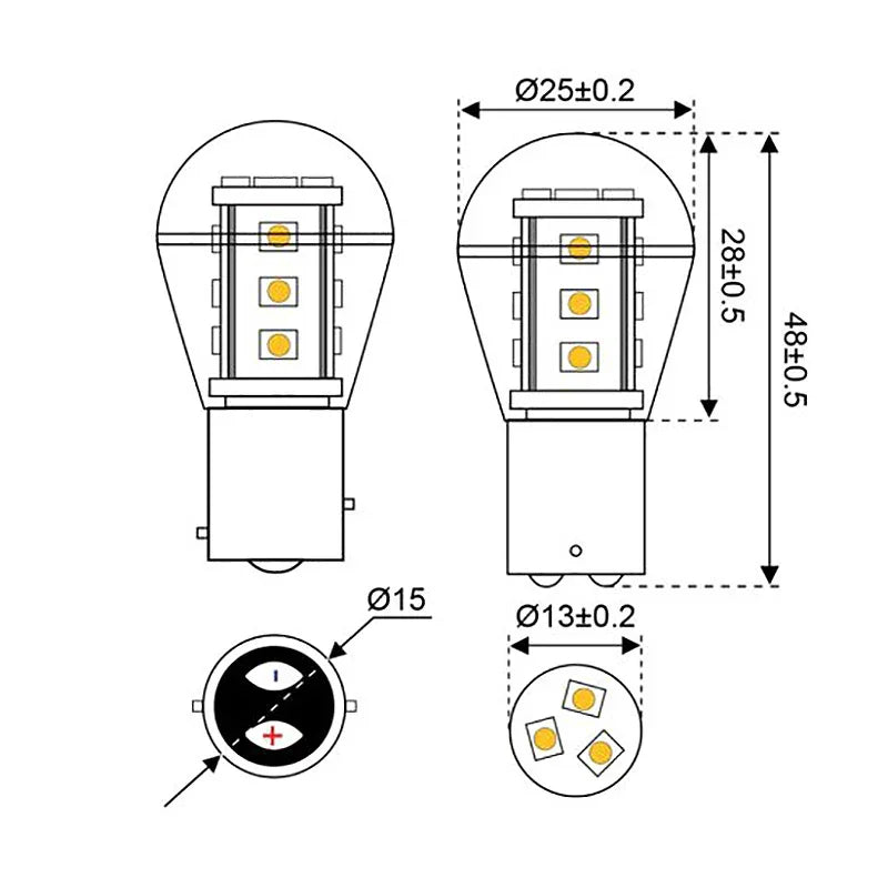 Talamex S | Led S | Led S | Led 15 10 | 30V BAY15D LED Lamp | 4Boats