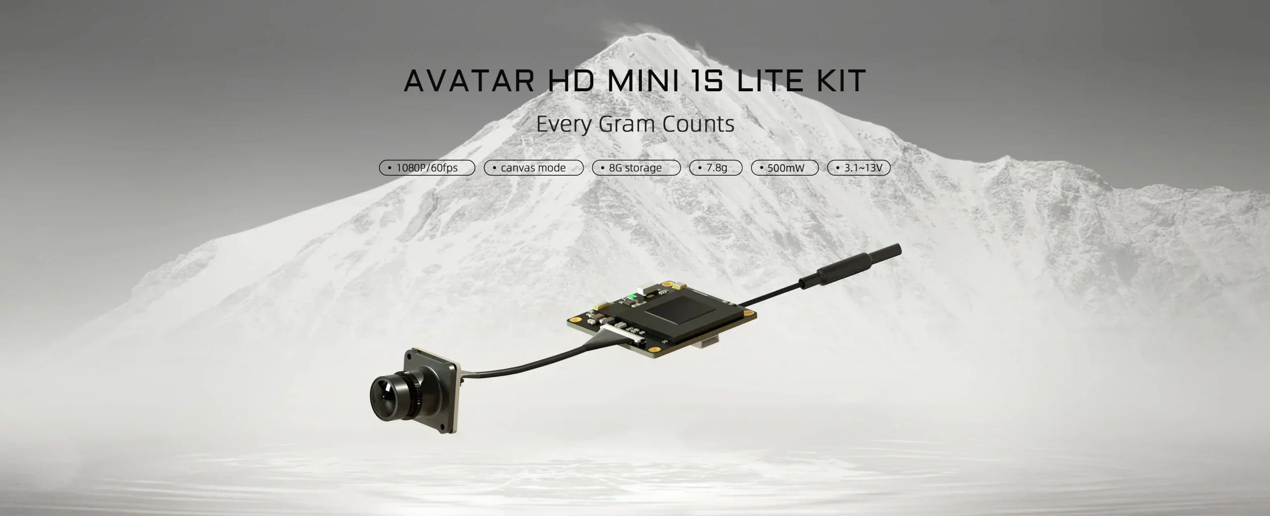 Walksnail Avatar HD Mini 1s Lite Kit (VTX + Camera)