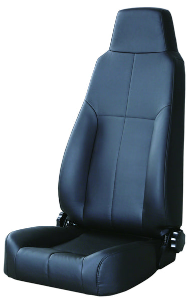 BINGHONG SINGLE / INDIVIDUAL (x1) Jeep Wrangler Universal Bucket Seat JSXL-06 Black Synthetic Leather