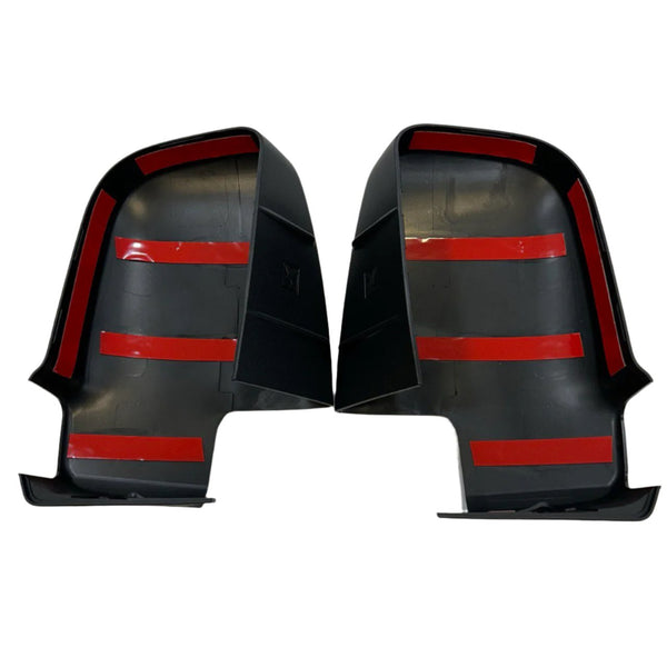 For Mercedes Sprinter Dodge 907 Wing Mirror Covers with Indicator - Hammerite (Set of 2) - Replacement Caps for 907 Models