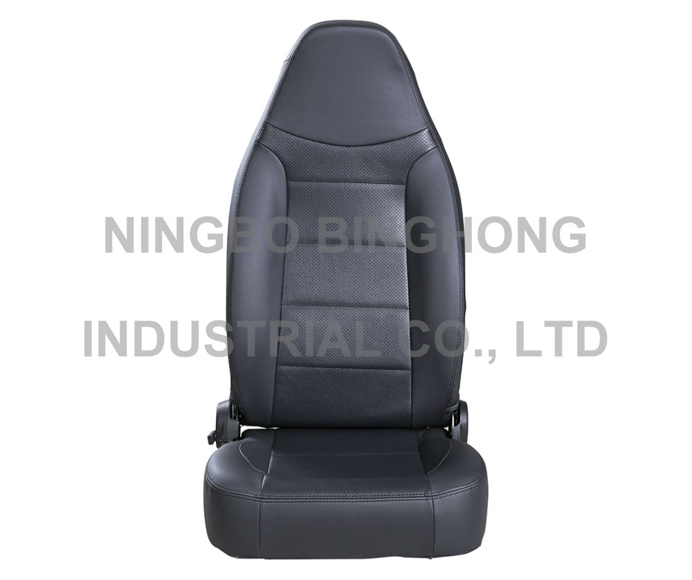 BINGHONG SINGLE / INDIVIDUAL (x1) Universal Bucket Seat AL-01 Black Synthetic Leather