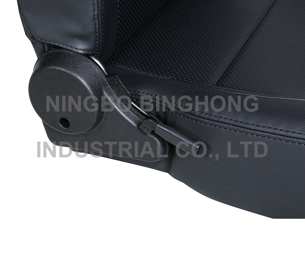 BINGHONG SINGLE / INDIVIDUAL (x1) Universal Bucket Seat AL-01 Black Synthetic Leather