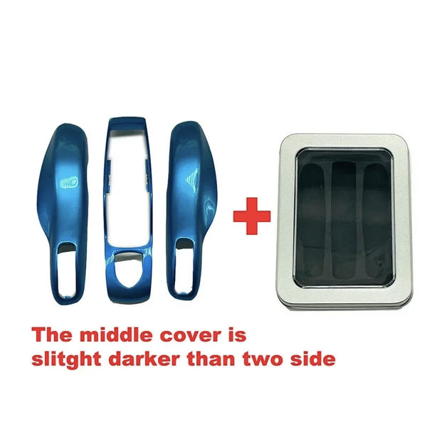 3Pcs Car Smart Remote Key Case Fob Cover Shell for Porsche Panamera Spyder Carrera Macan Boxster Cayman Cayenne 911 970 981 991