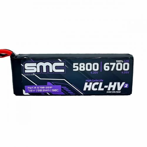 SMC HCL-HV2 Flight 7.4V/2S-6700mAh-90C LiPo Battery