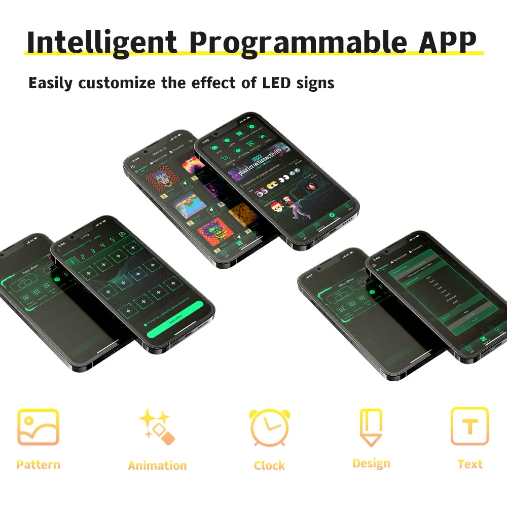 LOY Biosled K-7 Car Van Bus Camper Vehicle Glass Rear Screen Side Window Outdoor Waterproof LED Screen Display USB C Car Cig 12V