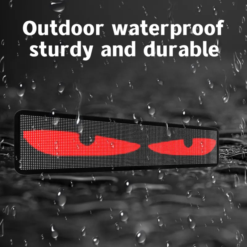 LOY Biosled K-2 Car Van Bus Camper Vehicle Glass Rear Screen Side Window Outdoor Waterproof LED Screen Display USB C Car Cig 12V