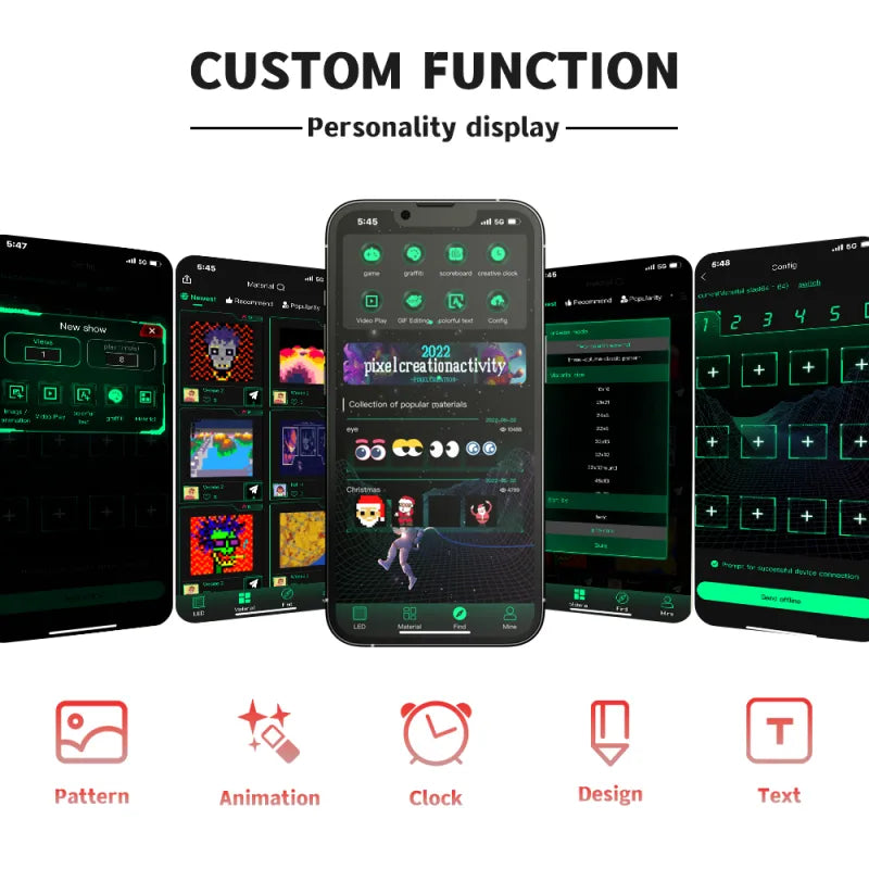 LOY Biosled K-2 Car Van Bus Camper Vehicle Glass Rear Screen Side Window Outdoor Waterproof LED Screen Display USB C Car Cig 12V