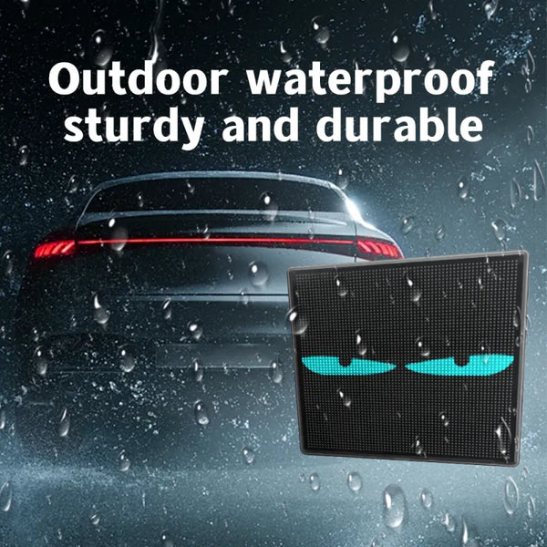 LOY Biosled K-3 Car Van Bus Camper Vehicle Glass Rear Screen Side Window Outdoor Waterproof LED Screen Display USB C Car Cig 12V
