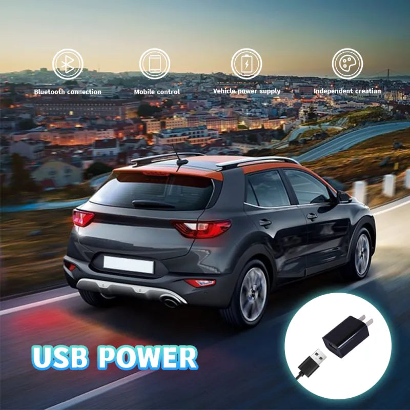 LOY Biosled K-3 Car Van Bus Camper Vehicle Glass Rear Screen Side Window Outdoor Waterproof LED Screen Display USB C Car Cig 12V