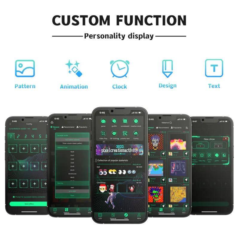 LOY Biosled K-3 Car Van Bus Camper Vehicle Glass Rear Screen Side Window Outdoor Waterproof LED Screen Display USB C Car Cig 12V