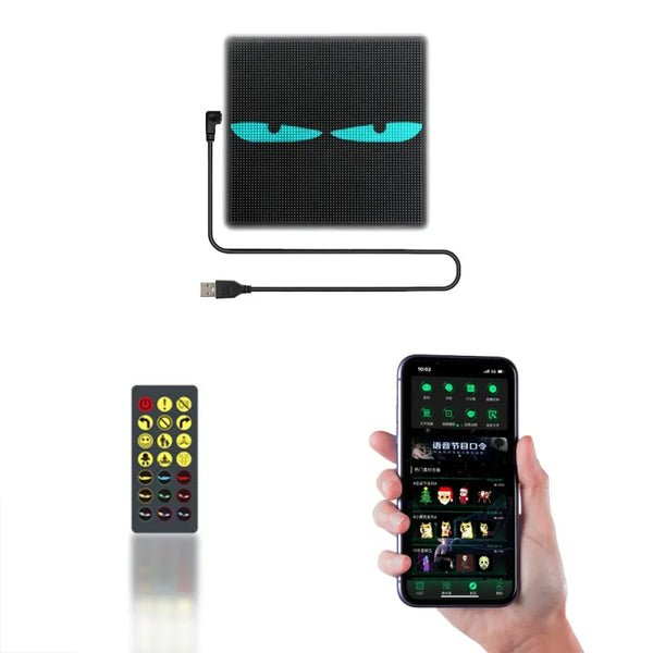 LOY Biosled K-3 Car Van Bus Camper Vehicle Glass Rear Screen Side Window Outdoor Waterproof LED Screen Display USB C Car Cig 12V