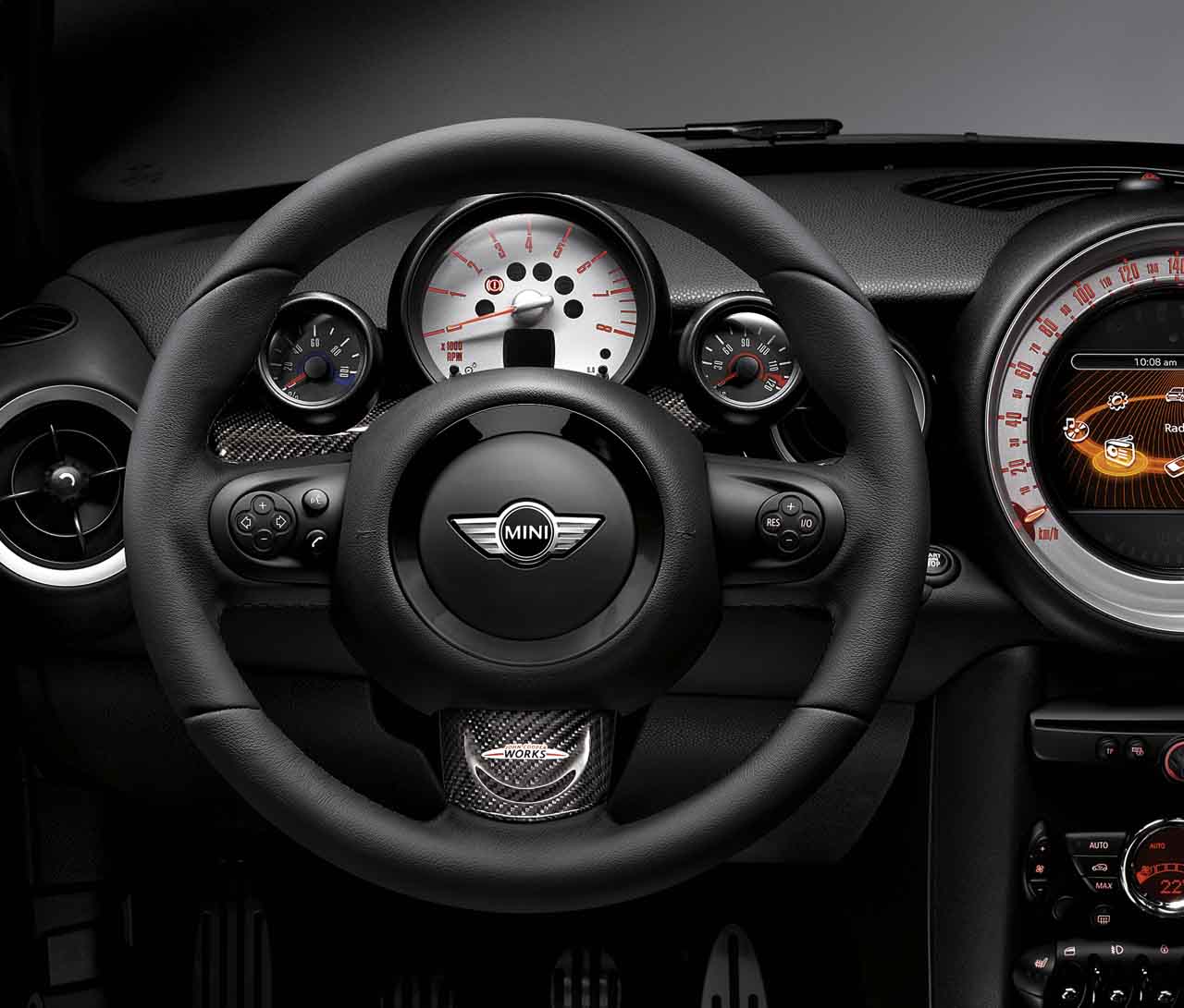 Mini Cooper Base / S / JCW R56 Custom Carbon Fibre Steering Wheel (2007 - 2013)