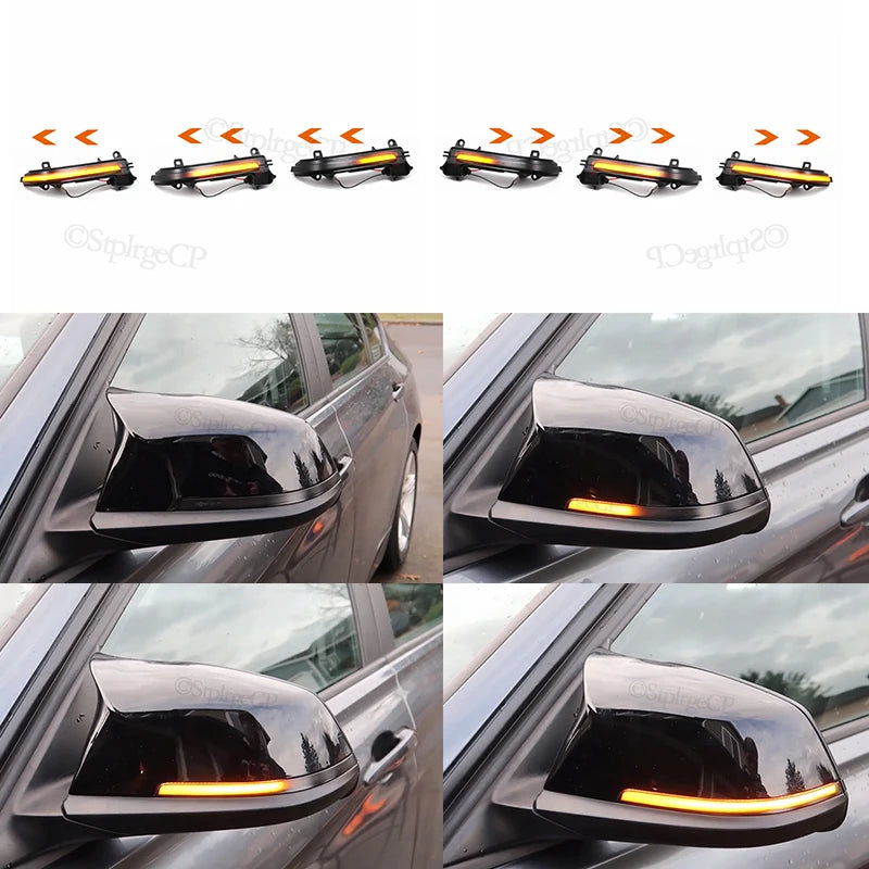 For BMW F20 F21 F22 F23 F30 F31 F32 F33 F34 X1 E84 F36 i3S F87 M2 1 2 3 4 Series Dynamic turn signal LED rearview mirror flash