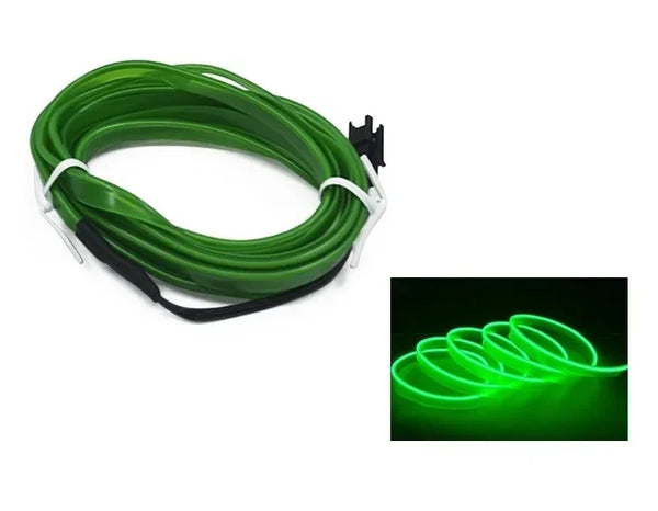 1M/3M/5M Car Interior Led Decorative Lamp EL Wiring Neon Strip For Auto DIY Flexible Ambient Light Party Atmosphere Diode