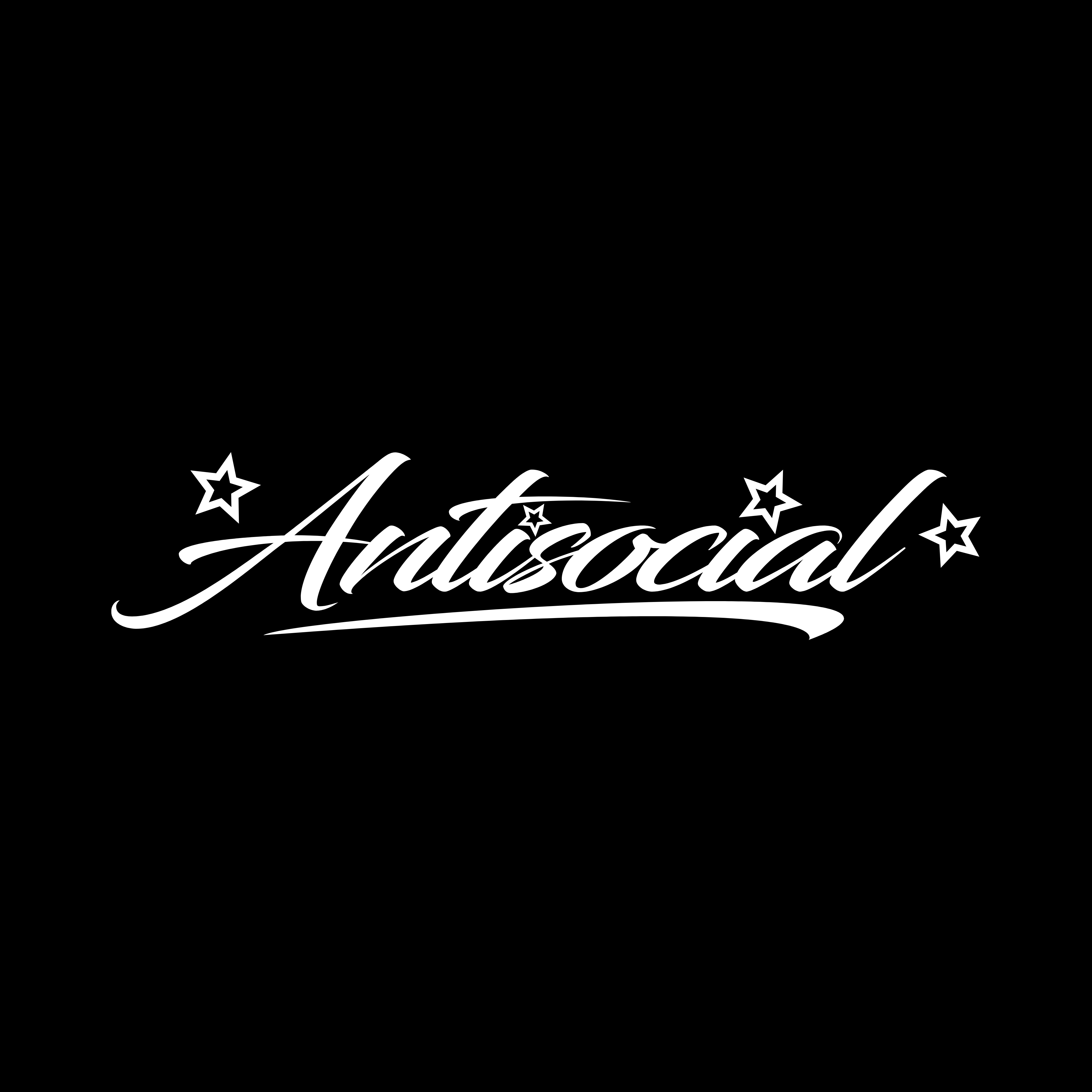 Antisocial Custom Vinyl Sunstrip – Universal Fit 140cm 150cm 160cm