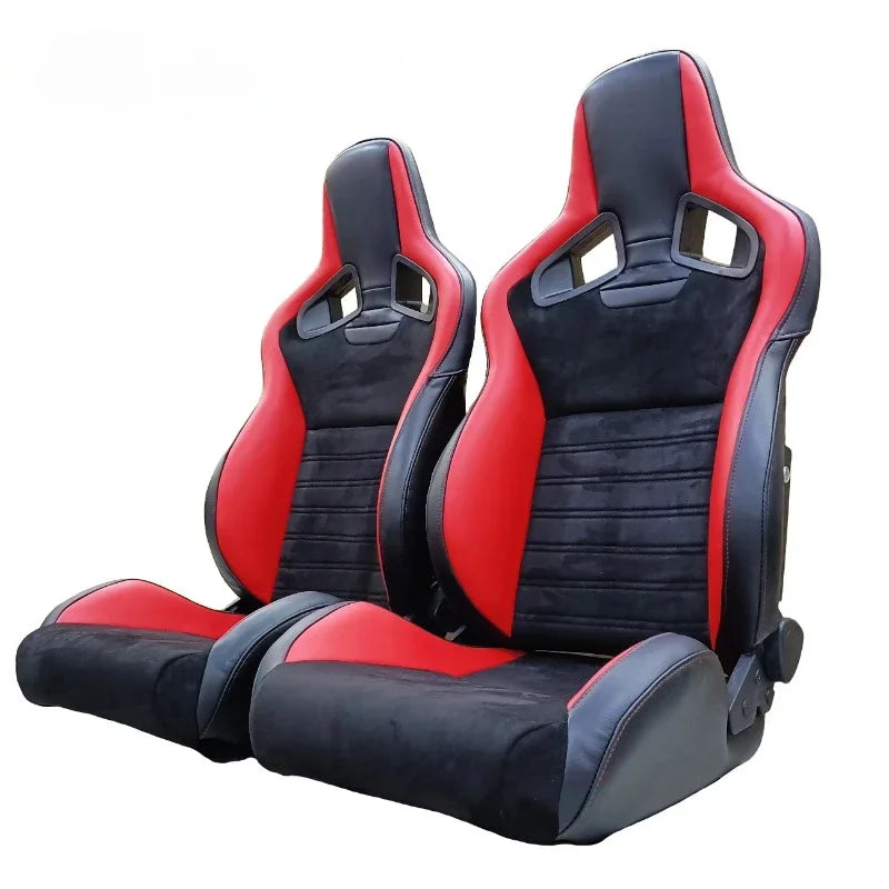 1039R Fiberglass Racing Adjustable VR Leather Fabric Car Vehicle Seats