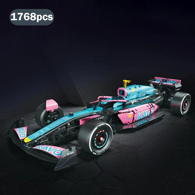 MOC Technical Red Car Building Blocks Set Creative Racing Model Kit DIY Creative Assembly Bricks Toys Birthday Christmas Gift