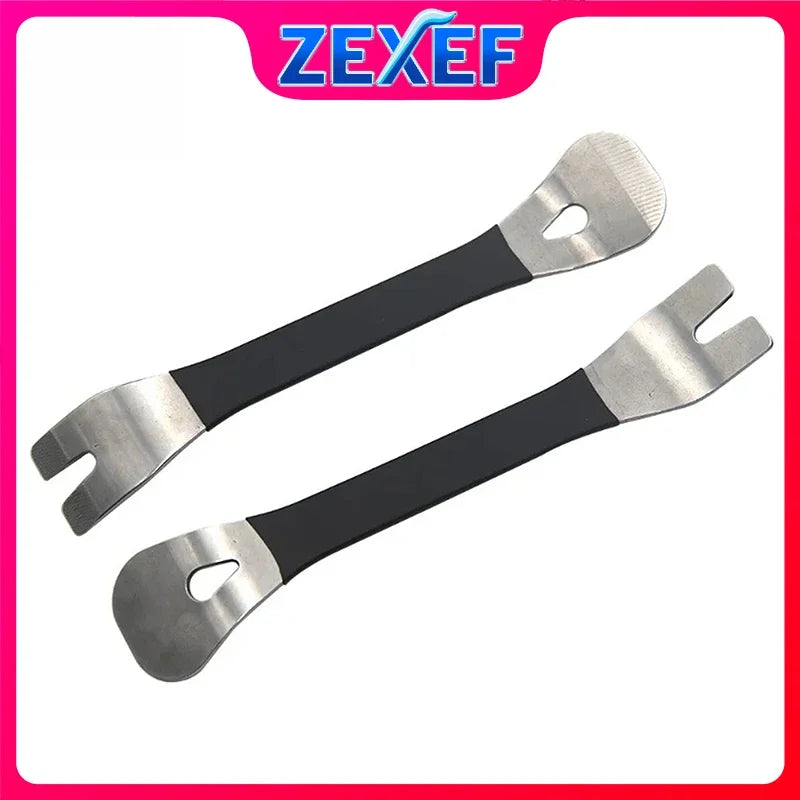 ZEXEF Stainless Steel Buckle Pry for Car Door Rod Plate Removal of Navigation Center Driver Interior Bar Panel Tool Puncher