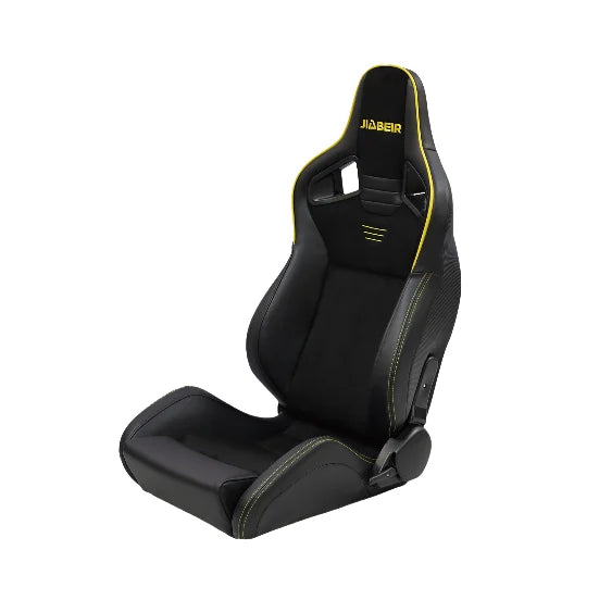 JiaBeir 1039RM Series Comfortable Universal Reclining Black PVC Carbon Look Leather Adjustable Racing Seats