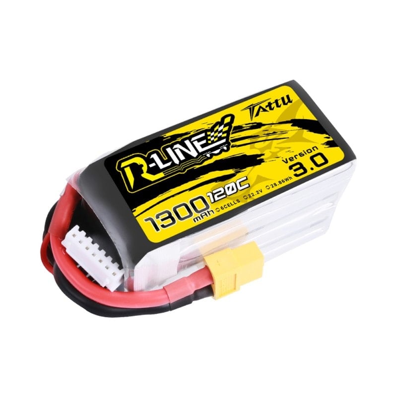 Tattu R-Line V3.0 1300mAh 6S 120C LiPo Battery