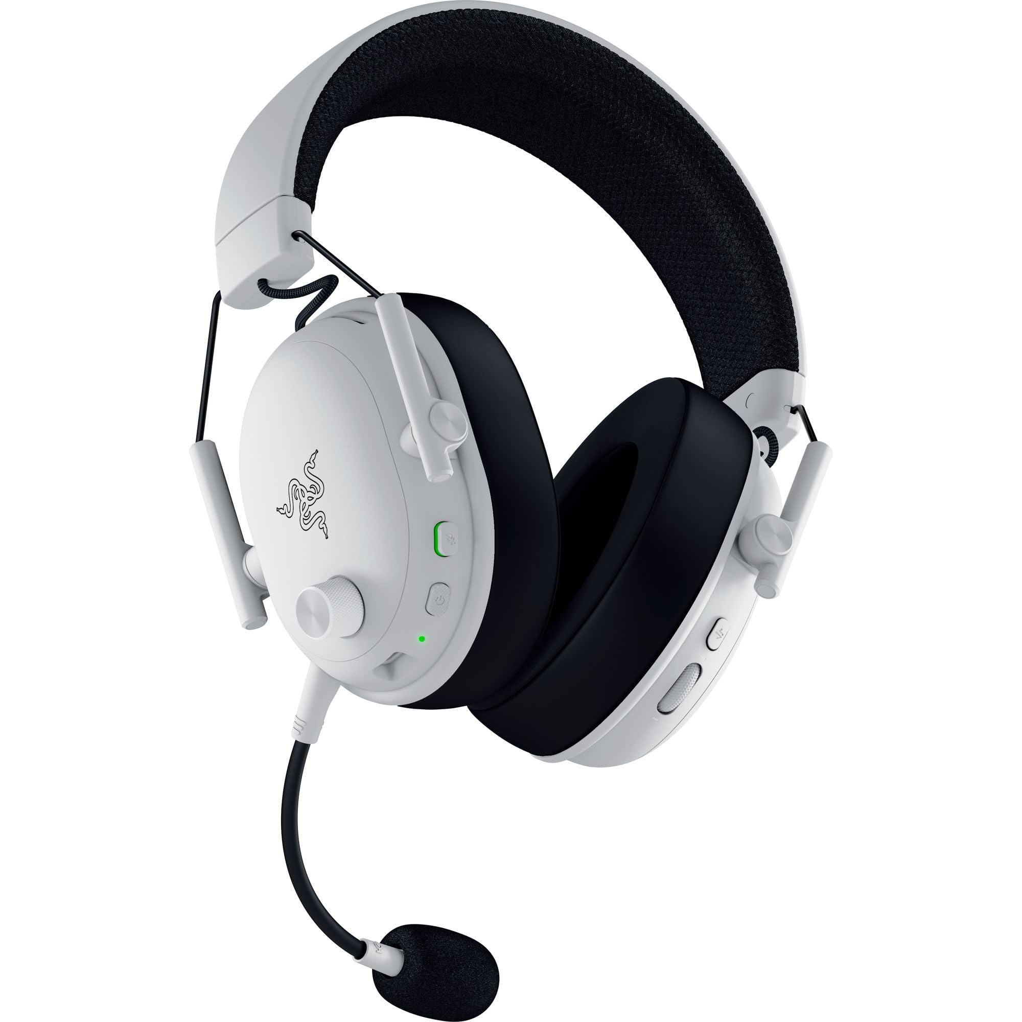 Razer BlackShark V2 Pro (2023) for PC - Premium Wireless E-Sports Headset (HyperClear Super Wideband Mic, TriForce Titanium 50 mm Driver, Bluetooth, Up to 70hrs Battery) White