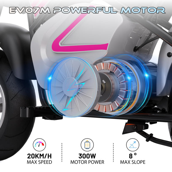 EVERCROSS EV05M Electric Motorcycle for Kids, 150W Kids Ride On Motor-cycle, 8/16 km/h Speed Modes & 15 km Long-Range Electric Motorcycle, 12'' Moto Cross for Children Aged 3-12 Years