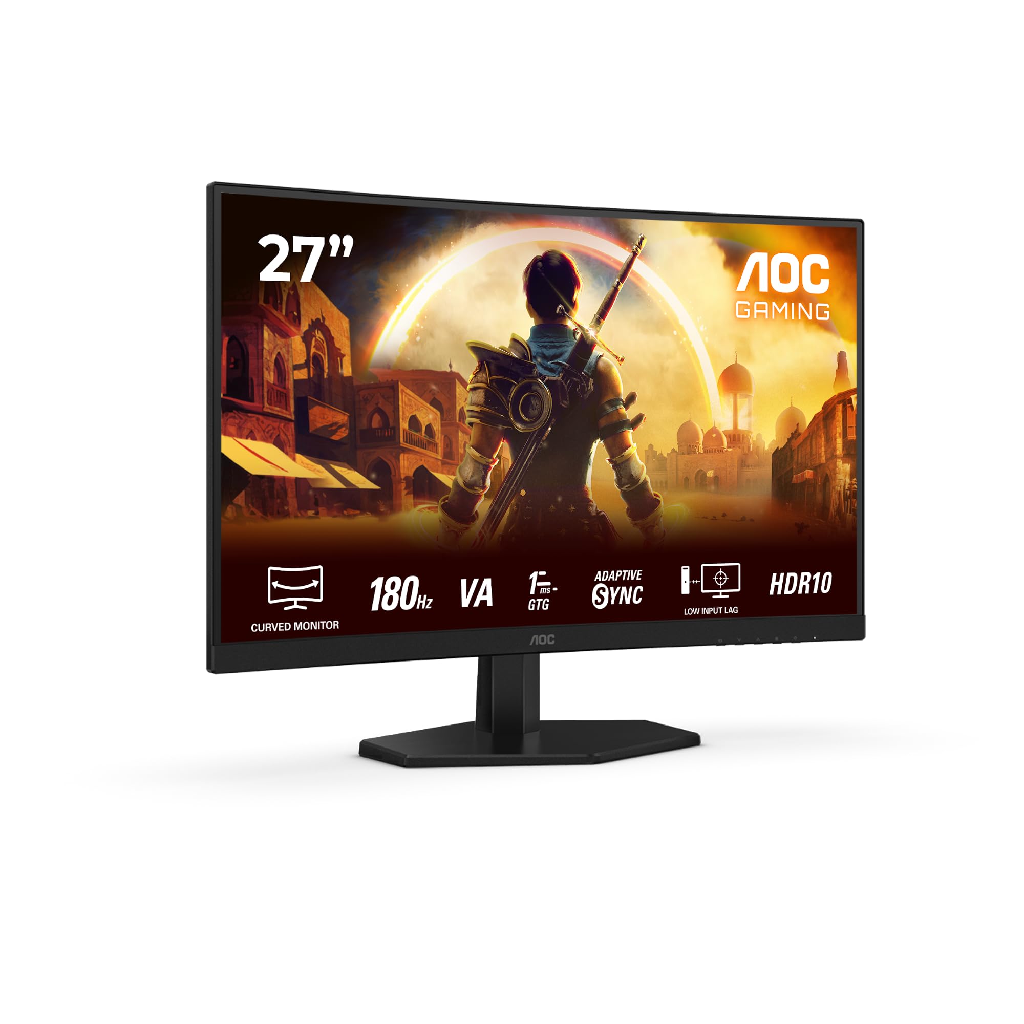 AOC Gaming 25G3ZM/BK - 24.5" 240Hz FHD Monitor, 0.5ms MPRT, FreeSync Premium (1920x1080, HDMI 2.0 x 2, DisplayPort 1.2 x 1, Headphone out (3.5mm)) black/red