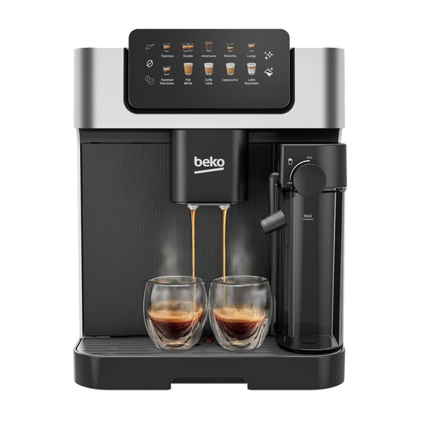 Beko Bean to Cup Coffee Espresso Machine CaffeExperto CEG7304X | Milk Jug | Colour Touch Screen Panel | 19 Bar Pressure, 2 Coffee Nozzles | Fully Automatic, Silver