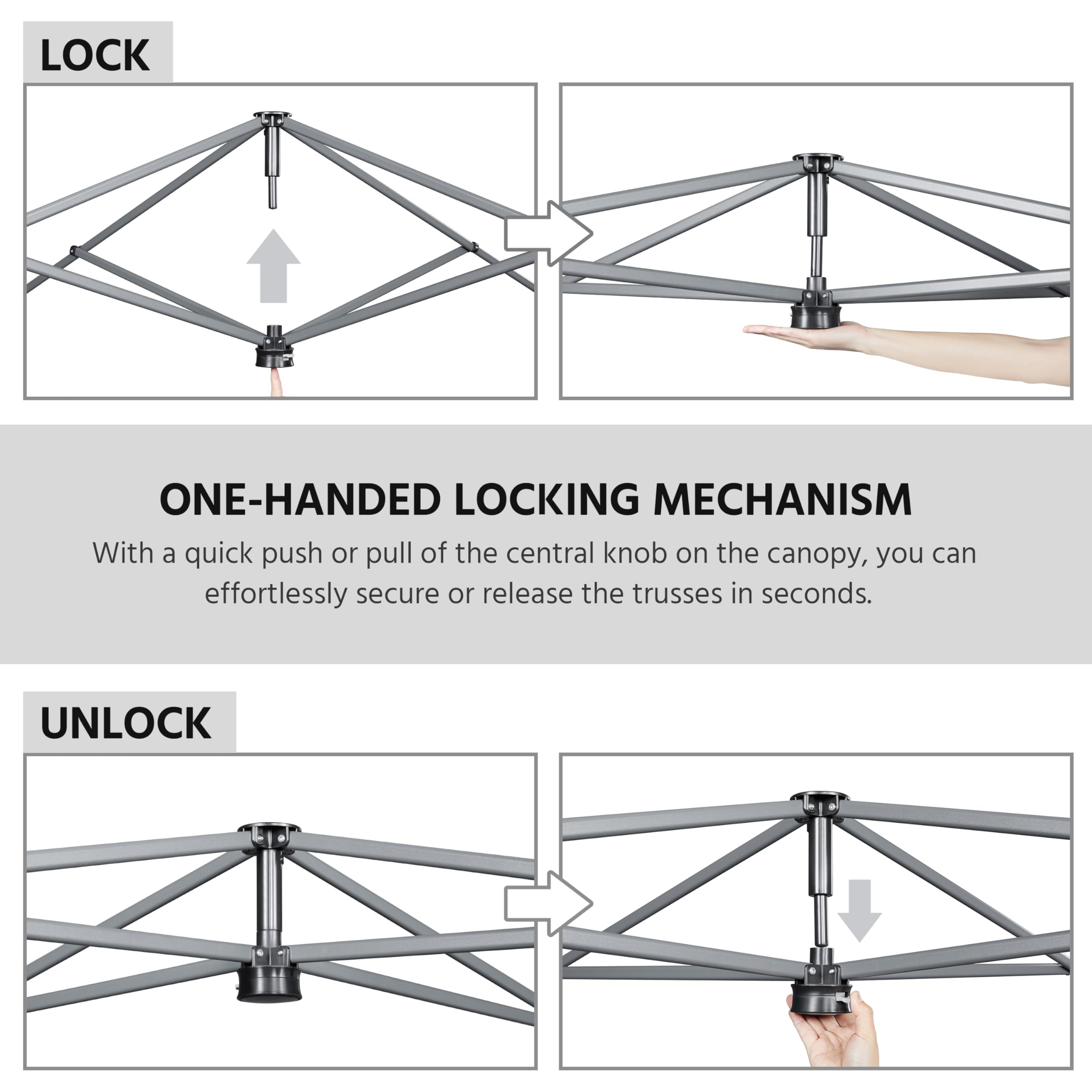 Yaheetech Pop Up Gazebo, 3x3m Easy One Person Setup Instant Shelter, Waterproof Garden Patio Canopy with 4 Sandbags, 4 Ropes & 8 Stakes, Wheeled Bag, Steel Frame, Adjustable Height - Beige