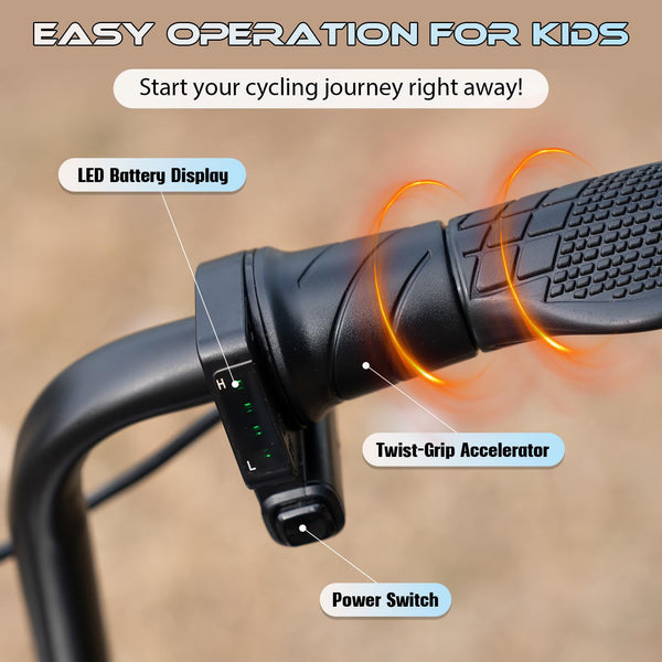 EVERCROSS EV05M Electric Motorcycle for Kids, 150W Kids Ride On Motor-cycle, 8/16 km/h Speed Modes & 15 km Long-Range Electric Motorcycle, 12'' Moto Cross for Children Aged 3-12 Years