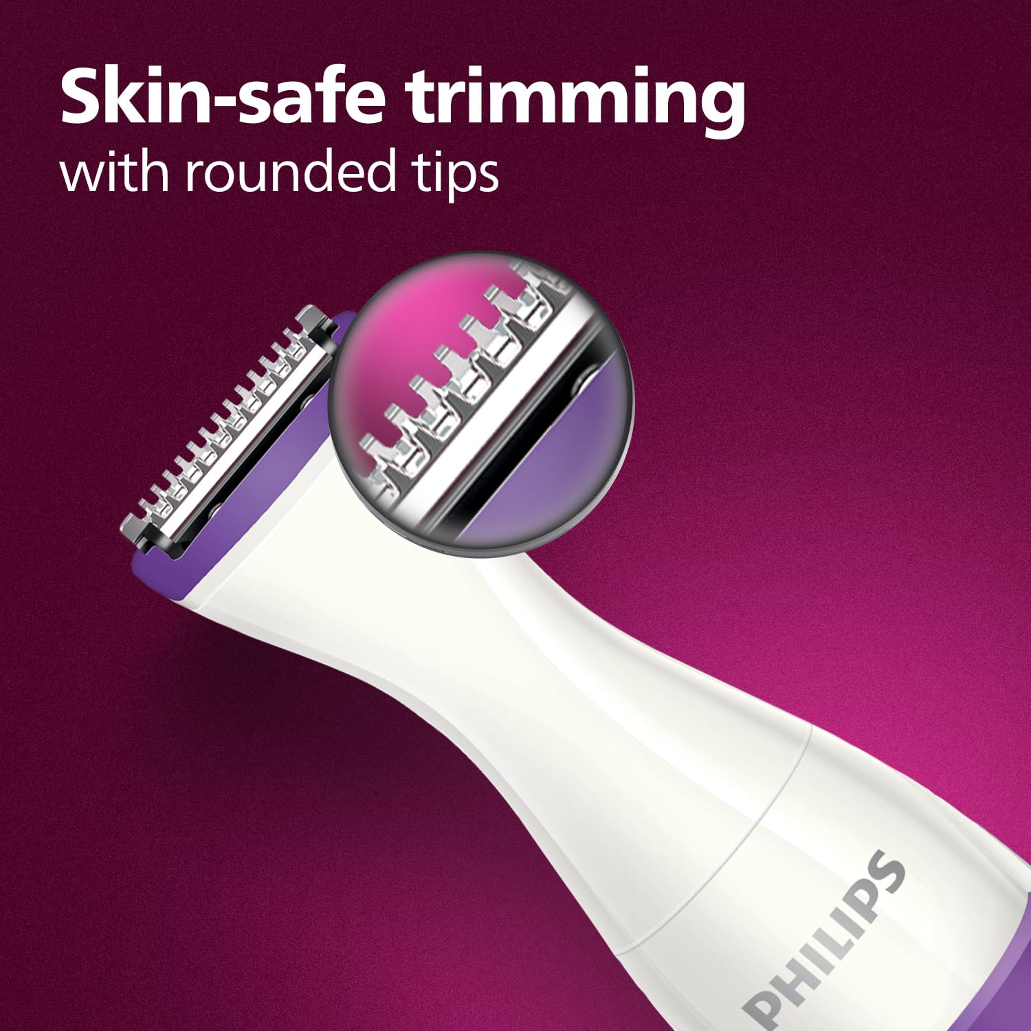 Philips BRT383/15 BikiniGenie Trimmer, Purple