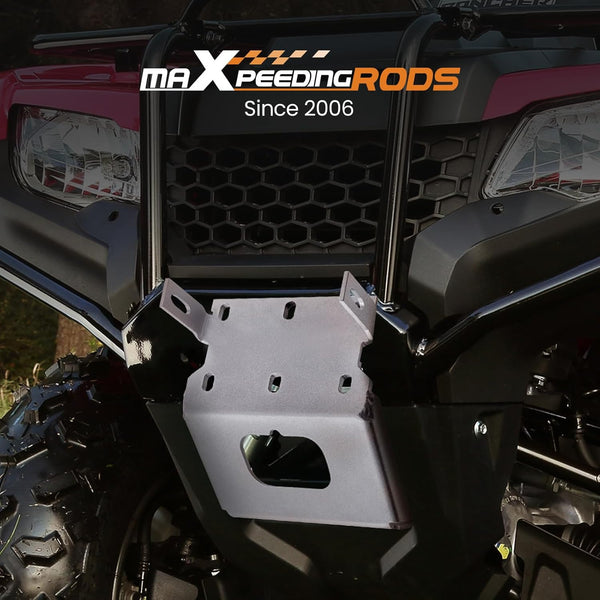 maXpeedingrods Winch Mount Plate Winch Mounting Bracket for Honda Foreman Rubicon Rancher TRX500 TRX420 TRX520 2014-2024