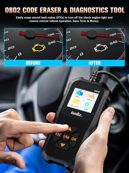 OBD2 Scanner Code Reade Diagnostic: OBD Reader Car Scanner Tool - Vehicle Faults Engine Fault Code Reader Scanner - Auto Motive Diagnostic Tool for All OBDII Vehicles from BMW Ford VW Audi