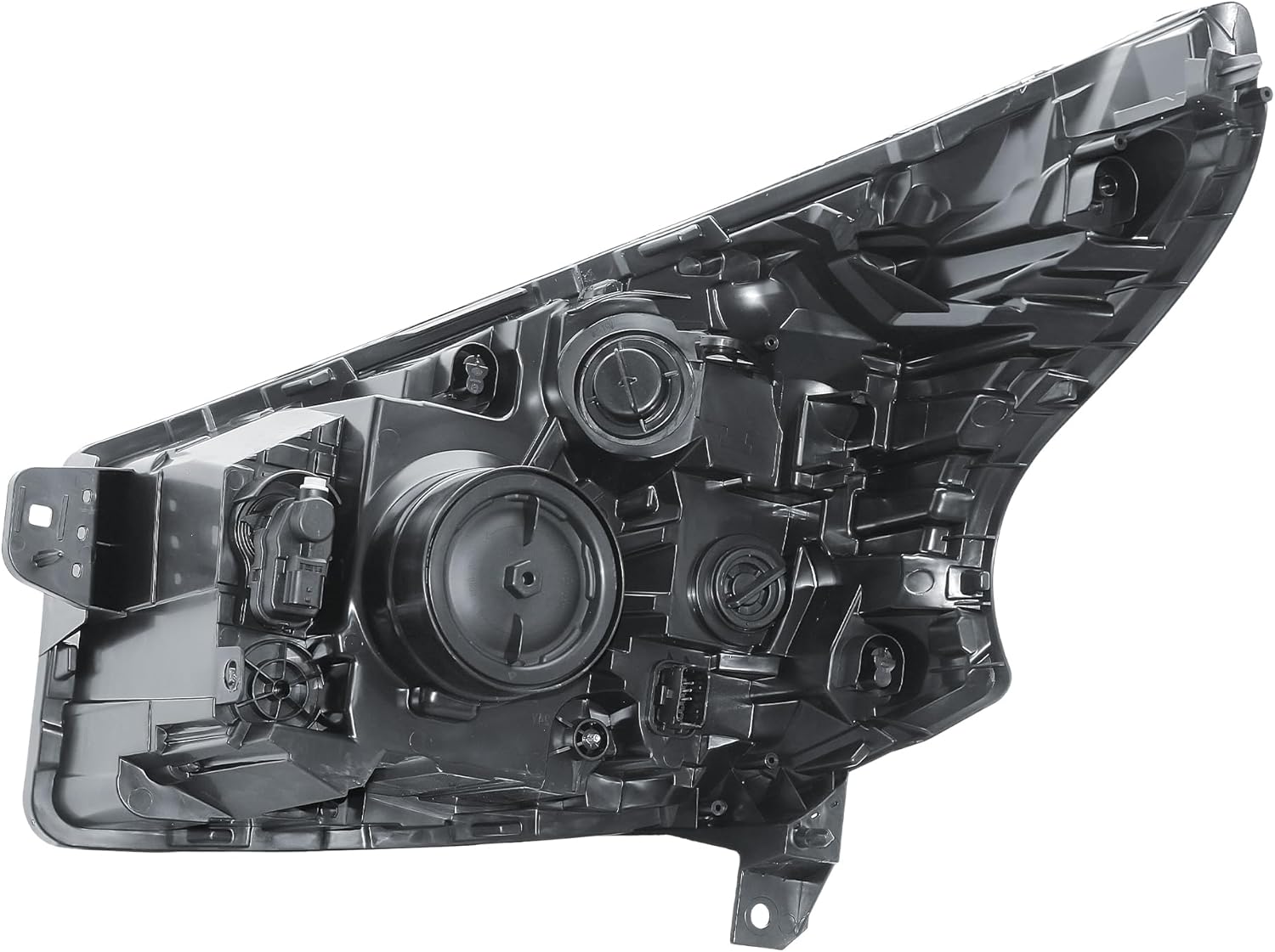 LONGLING Replacement Driver Right Side O/S Headlight Head Lamp Electric Adjustment with DRL 6 pins for Vauxhall Vivaro 2014-2019